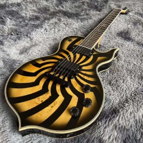 Custom Wylde Odin Grail Charcoal Burst Buzzsaw Electric Guitar with Active Pickup in Kinds Colors