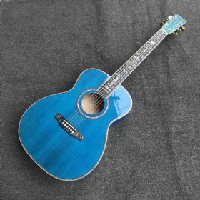 Custom 40 Inch Body Ripple Maple Back Side Acoustic Guitar