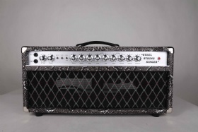 Custom SSS Steel String Singer Tone Deluxe Handwired Guitar Amp Head 100W with Crocodile Imported Tolex Vox Grill Cloth