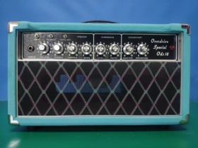 Custom Overdrive Special ODS Soldering Handmade Guitar Amplifier Head with Suede Blue Tolex JJ Tubes Loop Accept Amp OEM
