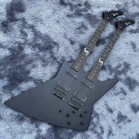 Custom Double Neck Electric Guitar EMG Pickup Accept Guitar, Bass, Pedal, Amp OEM Order