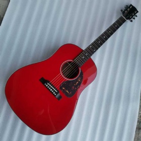 Custom J45AA all solid wood acoustic guitar red color guitar professional 41 inch