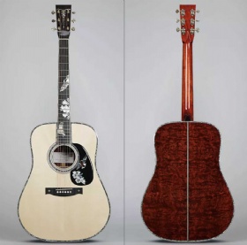 2022 custom new design Solid master grade Bubinga back side Solid Engelmann spruce body Honduras Mahogany D45 dreadnought style 41 inch acoustic guitar