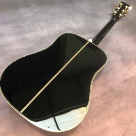 Chitarra Acustica Dreadnought 4/4 In Legno Massello - Modello D-45 Con Tastiera In Ebano