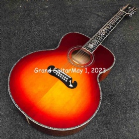 Custom 12 Strings 43 Inch GJ200 Jumbo Flamed Maple Back Side Acoustic Guitar