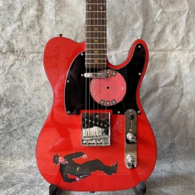 Custom TELE Style Electric Guitar in Red Color