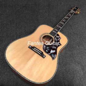 Custom 41 Inch Grand Dreadnought D Body Shape Dove Acoustic Guitar with Spruce Top KOA Back Side