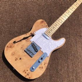 Custom F Hole Semi Hollow Body TELE Electric Guitar Maple Fingerboard