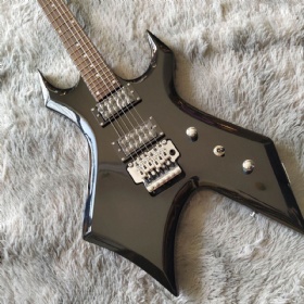 22 or 24 frets black B C Rich special electric guitar DOT inlays open pickups BC Rich warlock bronze guitar