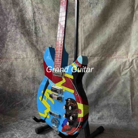 Custom Ricken Whaam 330 Semi Body Electric Guitar Tpp Paul Weller Lichenstein Printing Acoustic Guitar Classic Slotted Guitar AMP Pedal Musical Instruments OEM