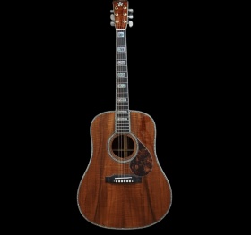 Custom Coco fully solid cocobolo wood little flower dreadnought acoustic guitar