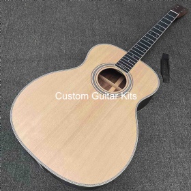Custom OM style acoustic guitar kits, no painting