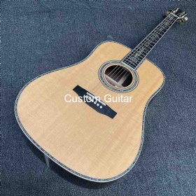 Solid ROSEWOOD Back Side Life Tree Inlay Abalone Binding Dreadnought Acoustic Guitar