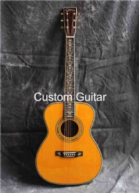 Custom 40 inch OM body solid rosewood back side Acoustic Guitar deluxe life tree neck inlay