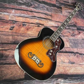 Custom 4 strings round body acoustic bass guitar in kinds colors