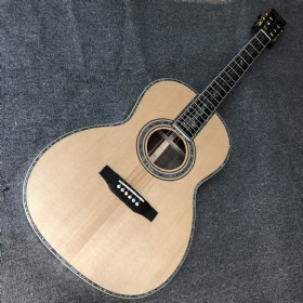 Customized solid spruce top ebony fingerboard rosewood sides and back 39 inch OOO acoustic guitar
