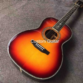Custom Martin Style OOO Solid Rosewood Back Side Acoustic Guitar with Kinds Colors, Customized Logo on Headstock is OK, Accept Guitar OEM
