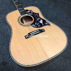 Custom 41 Inch Dove Flying Dove Inlays KOA Wood Body Back and Sides ​Electric Acoustic Guitar