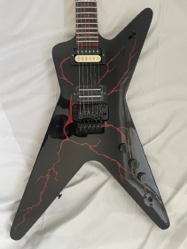 Custom Washburn Dimebag Darrell Signature Model, Black Electric Guitar