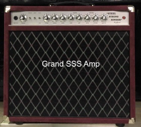 Custom Steel String Singer SSS Combo 1*12 G12-65 Speaker with Suede Red Tolex Accept Amp OEM