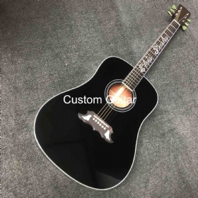 Custom EP Elvis Glossing Finish Dreadnought D Body Acoustic Guitar