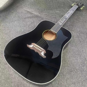 Miniature Acoustic Guitar ELVIS PRESLEY Dove Ebony Custom Black