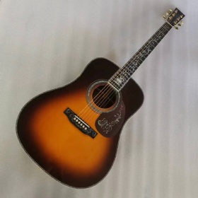 Custom Dreadnought D-45 Sunburst Acoustic Guitar