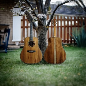 Custom 41 Inch Dreadnought Acoustic Guitar, 48mm Nut Width All Solid 5A KOA