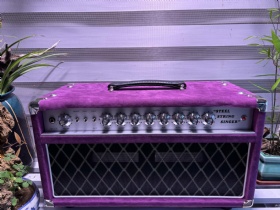 Custom Dumble Style SSS 20W Head---Suede Purple Tolex