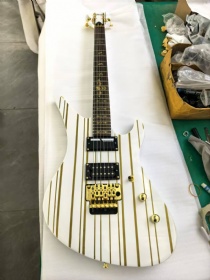 Customized Factory Production Schecter Synyster Gates S Physical Style Electric Guitar in White EXW Price
