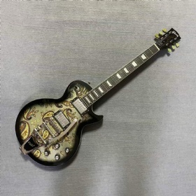 STOCK Guitar, Custom GB Les Paul Style Electric Guitar with Bigsby