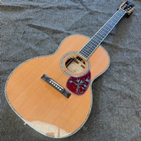 Custom Martin Style 39 Inch 000 Body Solid Cedar Top, Solid Rosewood Back Side Acoustic Guitar