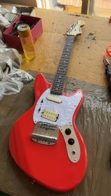 Custom Factory 6 Strings Mustang Electric Guitar Rosewood Fretboard 610 Scale Customizable Color