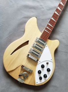 Custom 12 Strings Rick Style 370 Electric Guitar Mapleglo 1994 Rick Vintage Toaster Pickups Electric Guitars Semi Hollow Body Natural Rosewood Triangle MOP