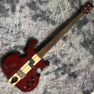 Custom Alembic Mark King Deluxe Custom 4 Strings Fretless Neck Through Body Mahogany+Maple Neck