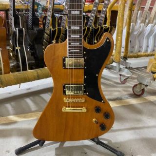 Custom ES Style Electric Guitar in Nature Color with Rosewood Fingerboard Mahogany Body Gold Hardware