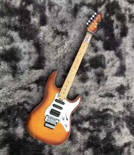 Custom ESP Style Electric Guitar Tiger Maple Veneer CR Floydrose Tremolo