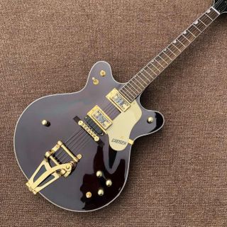 Custom Grand Double Convex Surface Electric Guitar Big Tremolo Rosewood  Fingerboard in Wine Red