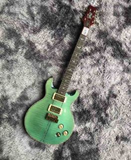 Custom PR Custom Electric Guitar Tiger Flamed Maple Top Shells Wrap The Edges