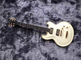 D-B-Z ES336 Milk White Electric Guitar Original Accessory Ultra-thin Body